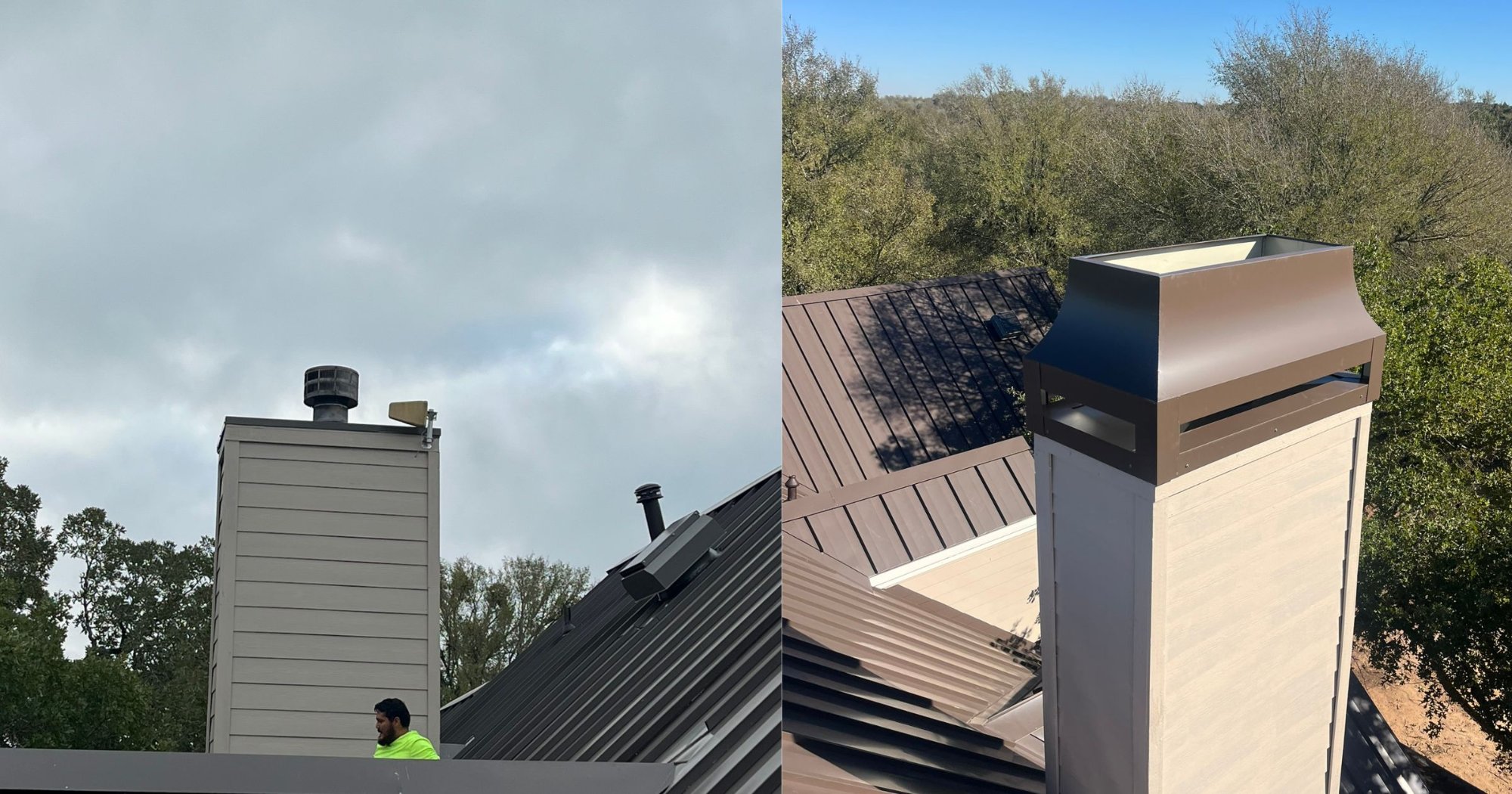 Brick Chimney Cap Replacement